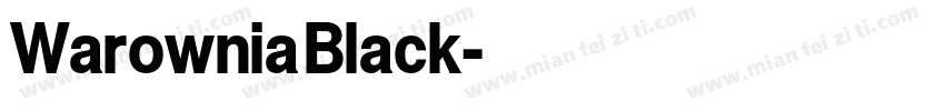Warownia Black字体转换